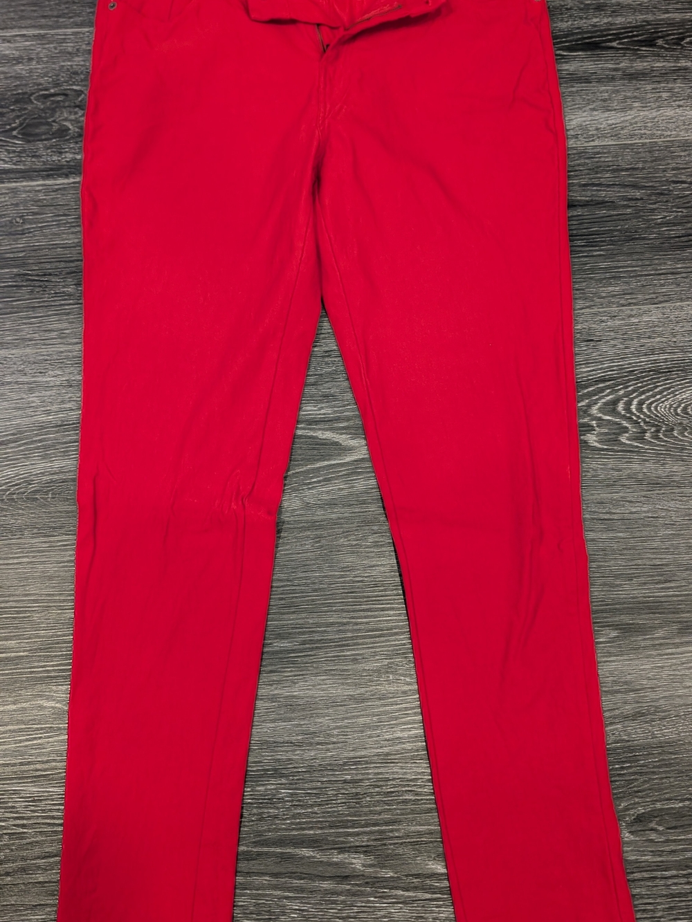 Women’s Red Jeggings – Stretch Pull-On Slim Fit - Picture 1 of 9